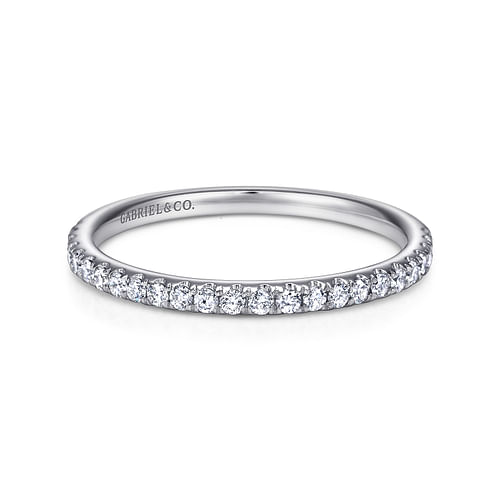 14K White Gold Matching Wedding Band