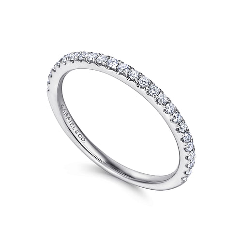 14K White Gold Matching Wedding Band