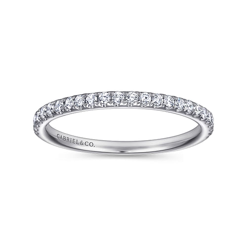 14K White Gold Matching Wedding Band