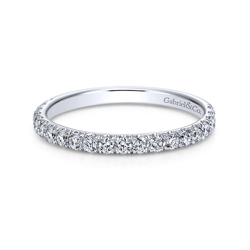 14K White Gold Matching Wedding Band