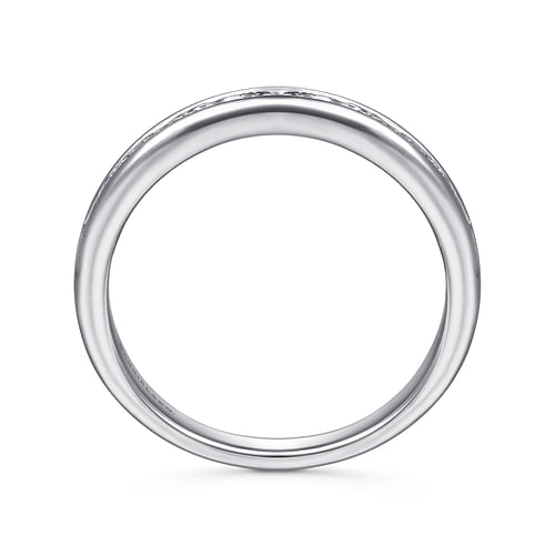 14K White Gold Matching Wedding Band