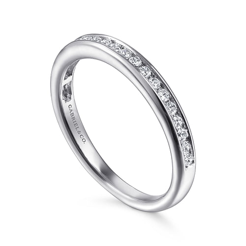 14K White Gold Matching Wedding Band