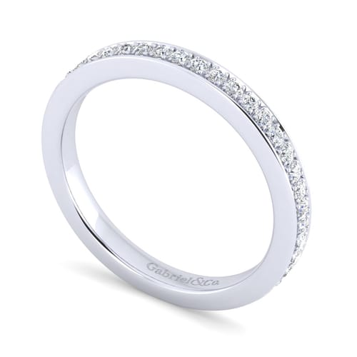 14K White Gold Matching Wedding Band
