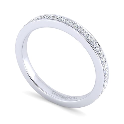 14K White Gold Matching Wedding Band