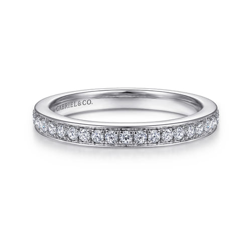 14K White Gold Matching Wedding Band