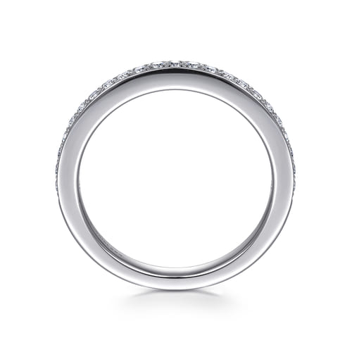14K White Gold Matching Wedding Band