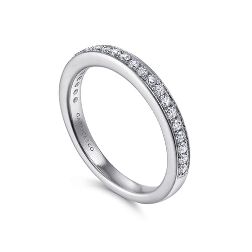 14K White Gold Matching Wedding Band