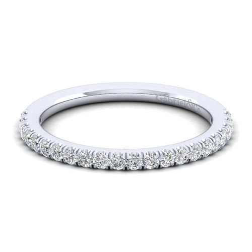 14K White Gold Matching Wedding Band
