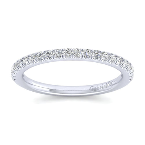 14K White Gold Matching Wedding Band