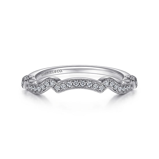 Gabriel - 14K White Gold Matching Wedding Band