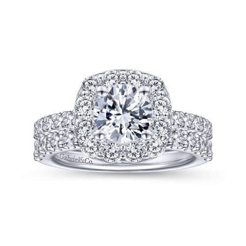 14K White Gold Matching Wedding Band