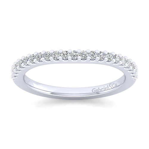 14K White Gold Matching Wedding Band