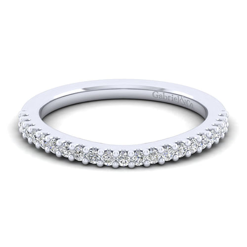 14K White Gold Matching Wedding Band