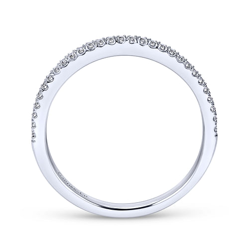 14K White Gold Matching Wedding Band