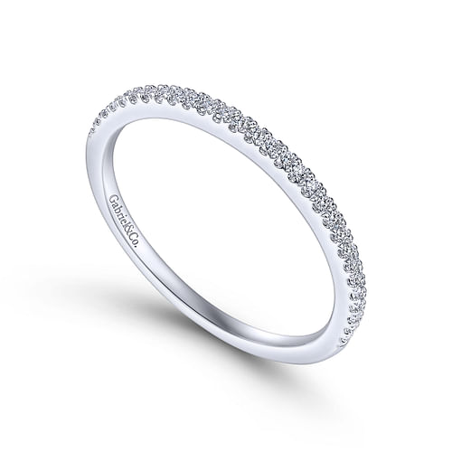 14K White Gold Matching Wedding Band