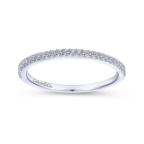 14K White Gold Matching Wedding Band