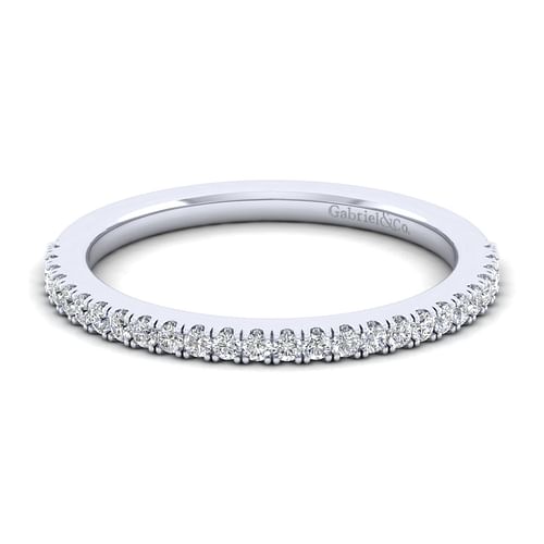 14K White Gold Matching Wedding Band