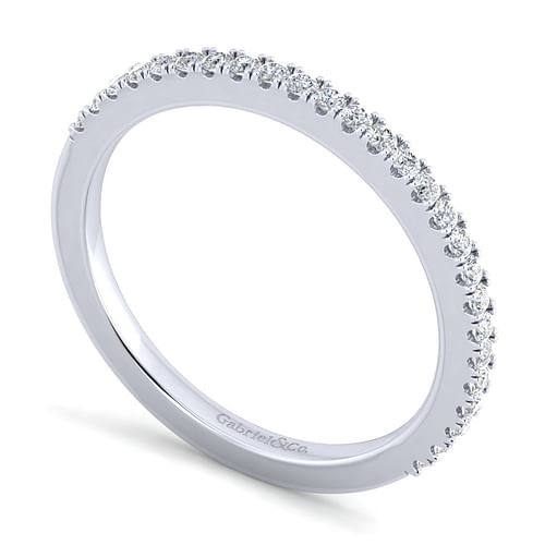 14K White Gold Matching Wedding Band