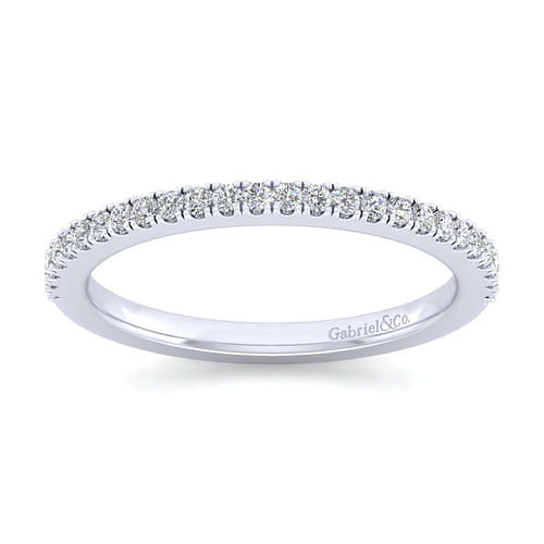 14K White Gold Matching Wedding Band