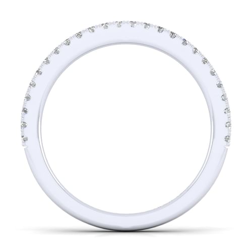 14K White Gold Matching Wedding Band