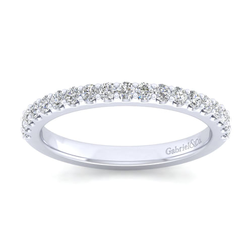 14K White Gold Matching Wedding Band