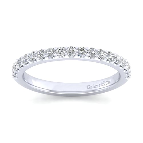 14K White Gold Matching Wedding Band