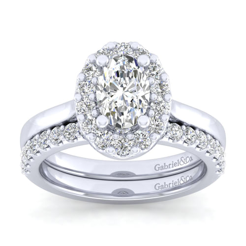 14K White Gold Matching Wedding Band