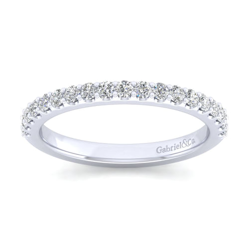 14K White Gold Matching Wedding Band