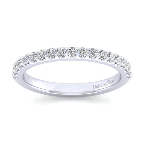 14K White Gold Matching Wedding Band