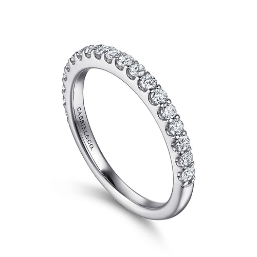 14K White Gold Matching Wedding Band