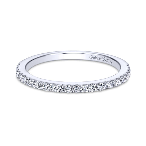 14K White Gold Matching Wedding Band