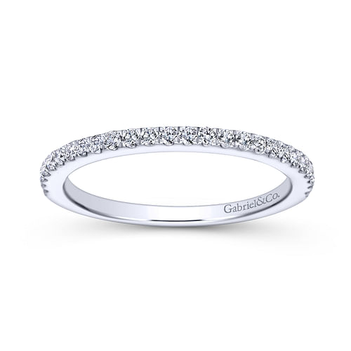 14K White Gold Matching Wedding Band