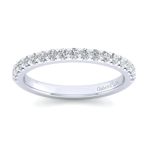 14K White Gold Matching Wedding Band