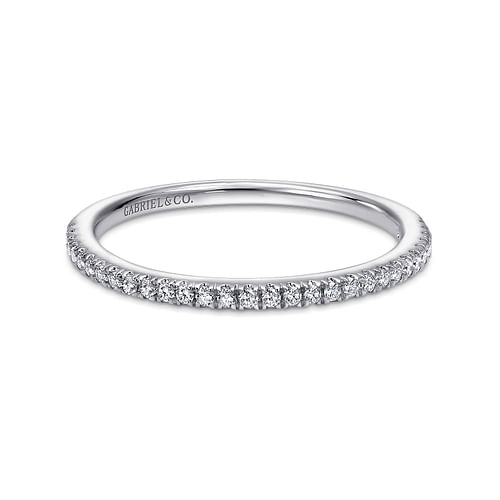 14K White Gold Matching Wedding Band