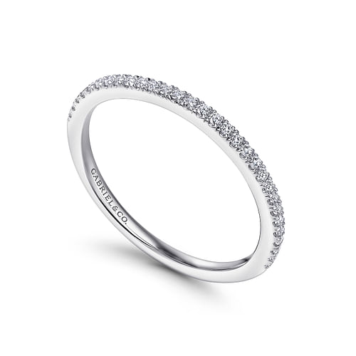 14K White Gold Matching Wedding Band