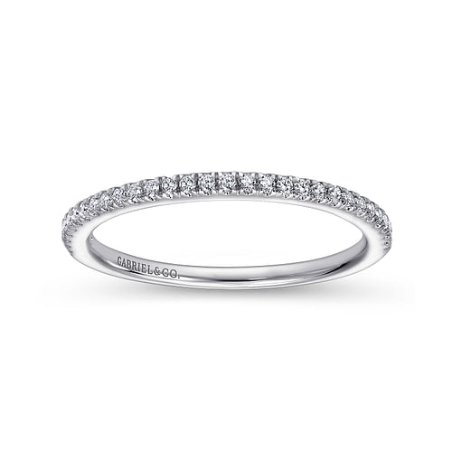 14K White Gold Matching Wedding Band