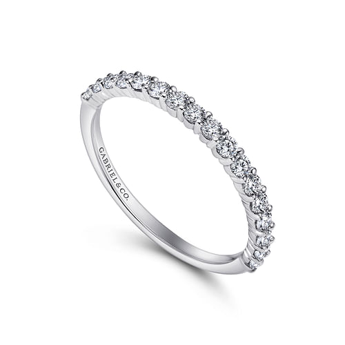 14K White Gold Matching Wedding Band