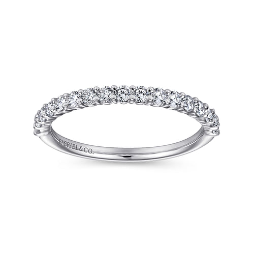 14K White Gold Matching Wedding Band