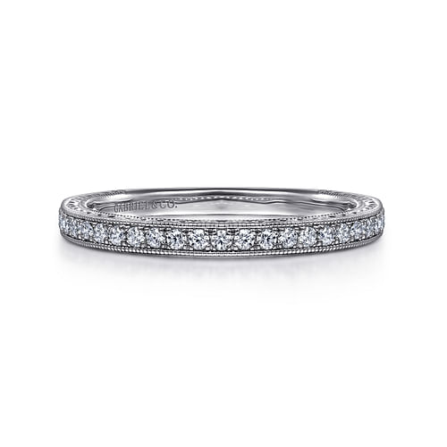 14K White Gold Matching Wedding Band