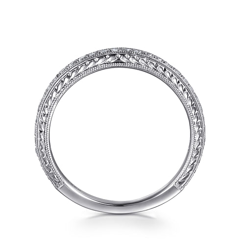 14K White Gold Matching Wedding Band