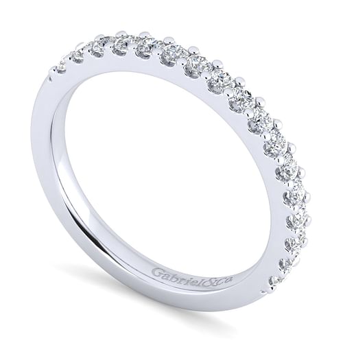 14K White Gold Matching Wedding Band