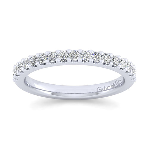 14K White Gold Matching Wedding Band