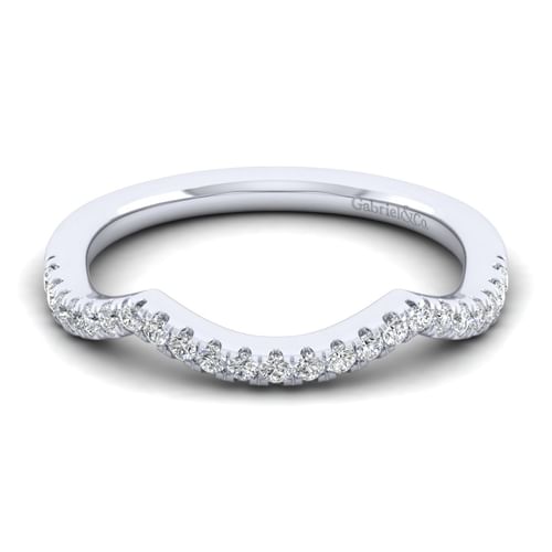 14K White Gold Matching Wedding Band