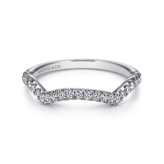 Gabriel - 14K White Gold Matching Wedding Band