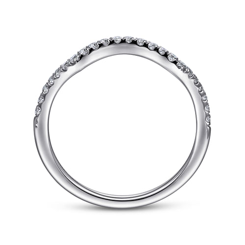 14K White Gold Matching Wedding Band