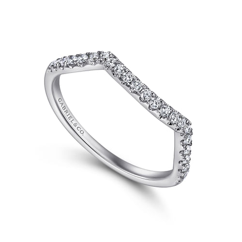 14K White Gold Matching Wedding Band