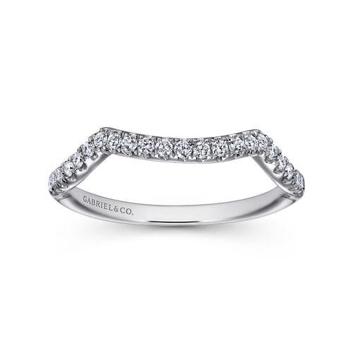 14K White Gold Matching Wedding Band