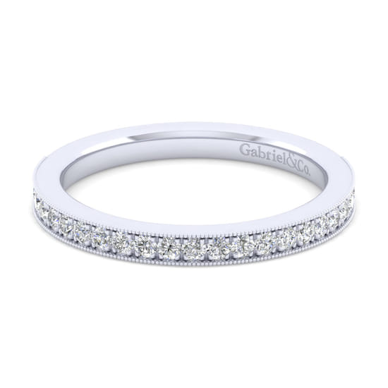 Gabriel - 14K White Gold Matching Wedding Band Gabriel - 14K White Gold Matching Wedding Band