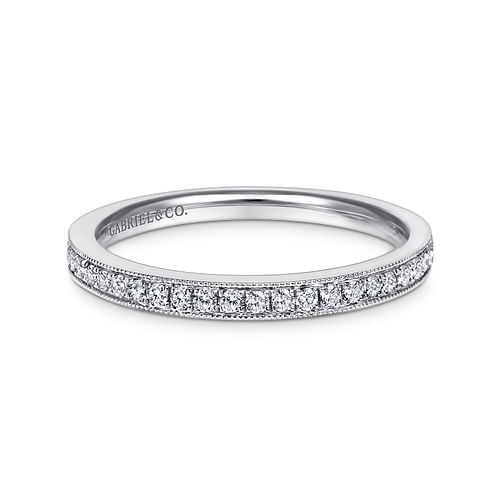 14K White Gold Matching Wedding Band