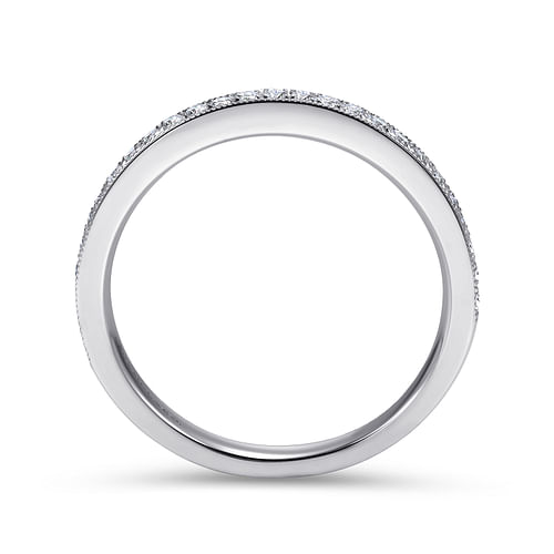 14K White Gold Matching Wedding Band